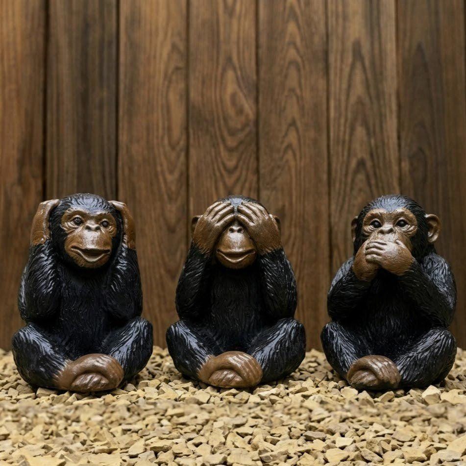Monkey see no evil hear no evil speak no evil - Etsy 日本