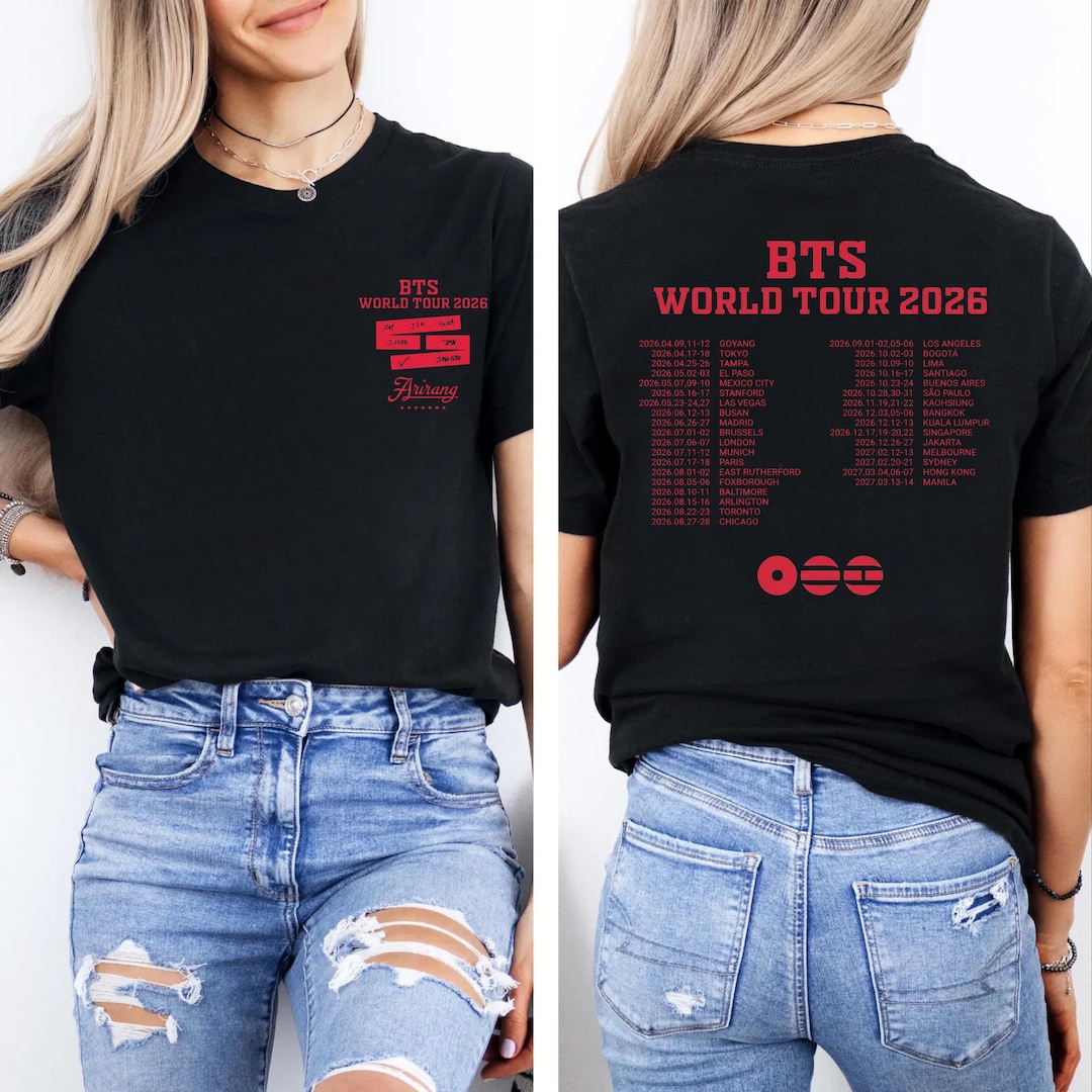 BTS World Tour 2026 Shirt, Bangtan Boys Comeback 2026 Tee, Kpop Concert ...