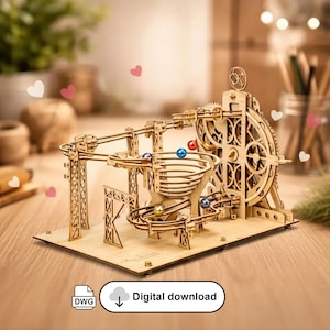 Mechanical Gear Set DWG File | CNC Laser Cutting Engineering Model (Digital Download)