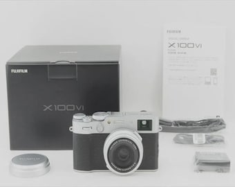 Fujifilm X100VI – Professional Compact Camera, Silver, 40MP, Hybrid Viewfinder