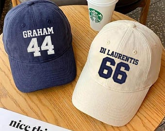 Embroidered Briar University Graham 44 Dad Hat, Di Laurentis 66 Off Campus Series Bookish Hat, Hockey Romance Baseball Hat, Custom Hat