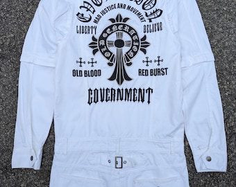 RARE Garhina Horse Shoe Coveralls inspired CHROME HEARTS