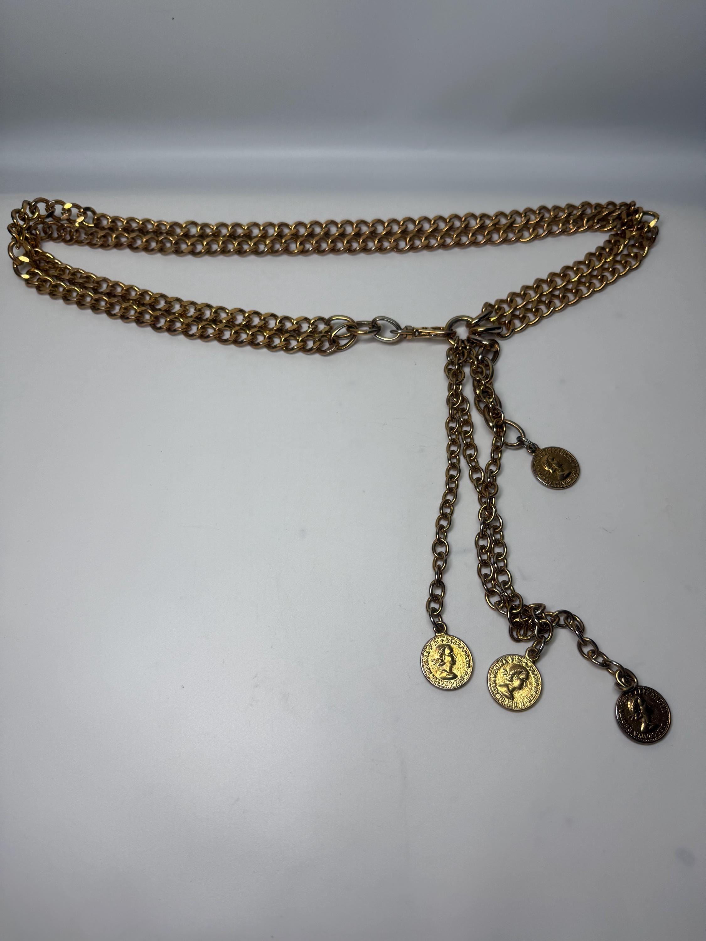 Queen Elizabeth Coin Chain Belt - Etsy