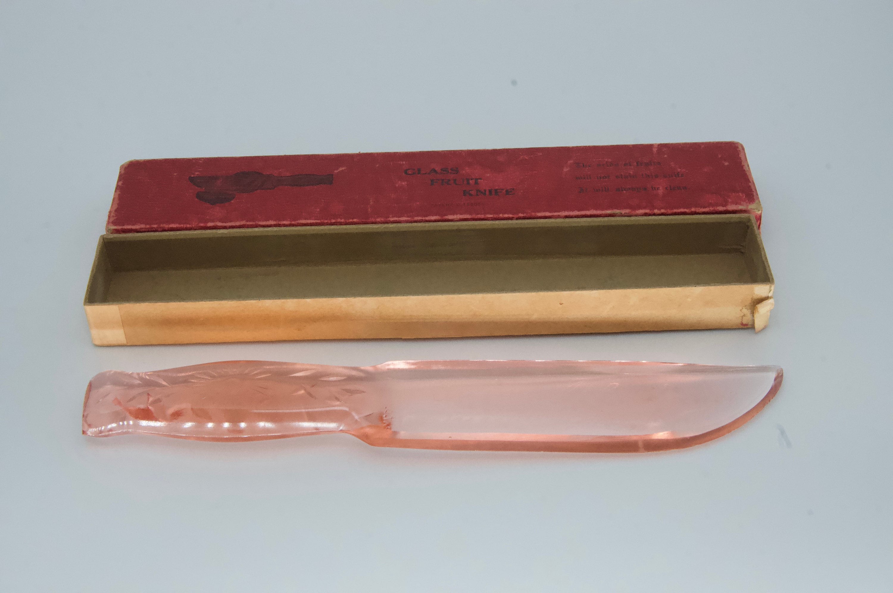 Cutlery & Knives Cookware Treasure Island 1939 Worlds Fair Glass Fruit Knife