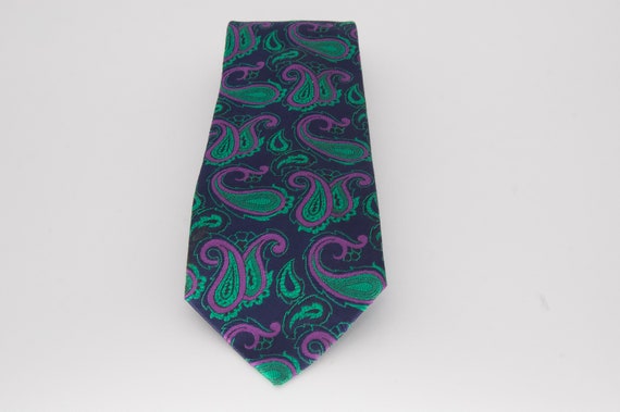 TURNBULL & ASSER ペイズリー ネクタイHAND MADE 英国 Navy Micro Paisley Silk Tie – Turnbull & Asser