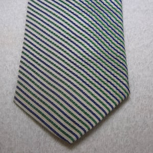 Vintage Brooks Brothers Seersucker Silk Blend Tie