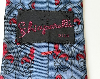 Schiaparelli Silk Slim Necktie