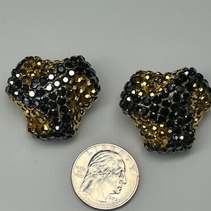 Richard Kerr Rhinestone Clip Earrings