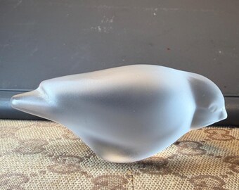 Sevres France Crystal Bird Figurine