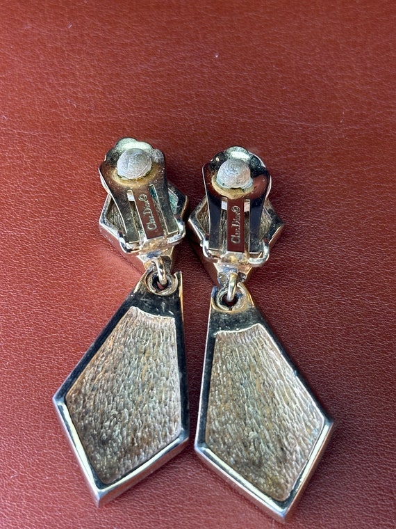 Christian Dior Clip On Earrings - image 6