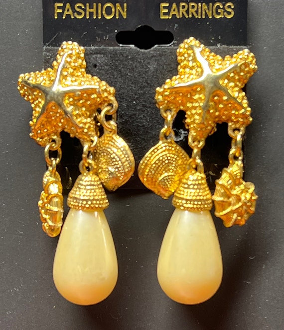 Richelieu Goldtone Drop Clip Earrings