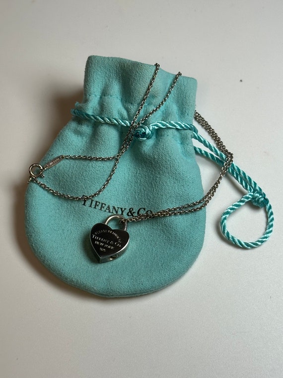 Tiffany & Co. Sterling Silver Heart Lock Necklace