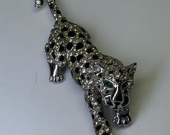 Panther Crystal Brooch