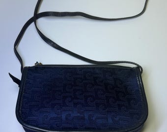 Pierre Cardin Canvas and Leather Trim Crossbody Bag