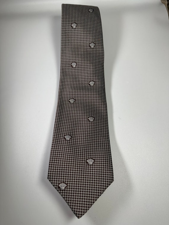 Gianni Versace Silk Medusa Head Tie - image 2