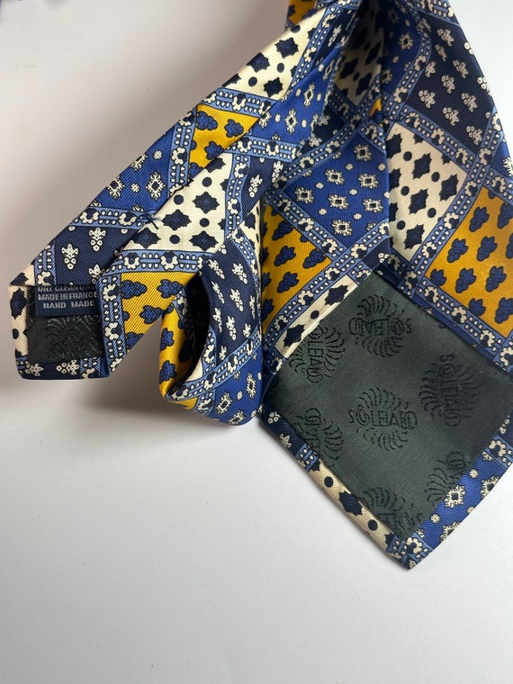 Souleiado Silk Tie and Pocket Square Scarf Set - image 7