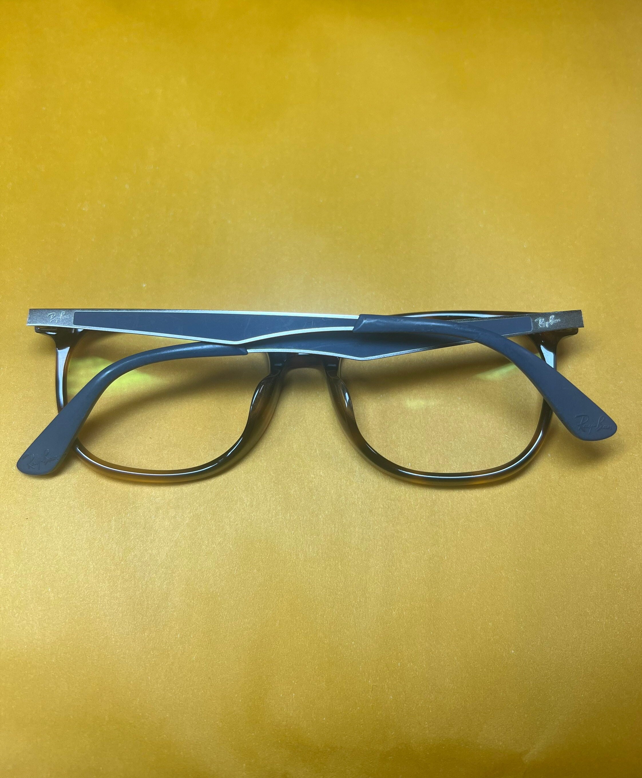 Ray Ban Metal and Tortoise Rx Frames Glasses - Etsy