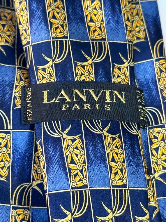 Lanvin Paris Silk Tie - image 5
