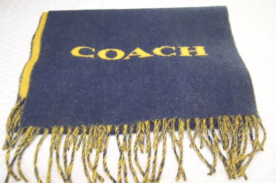 Coach Wool Cashmere Blend Long Scarf