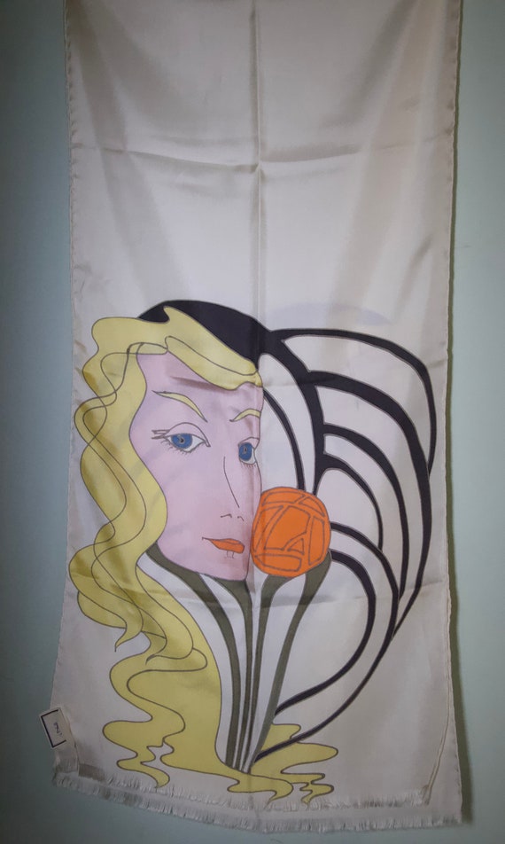 Joseph Magnin French Silk Scarf