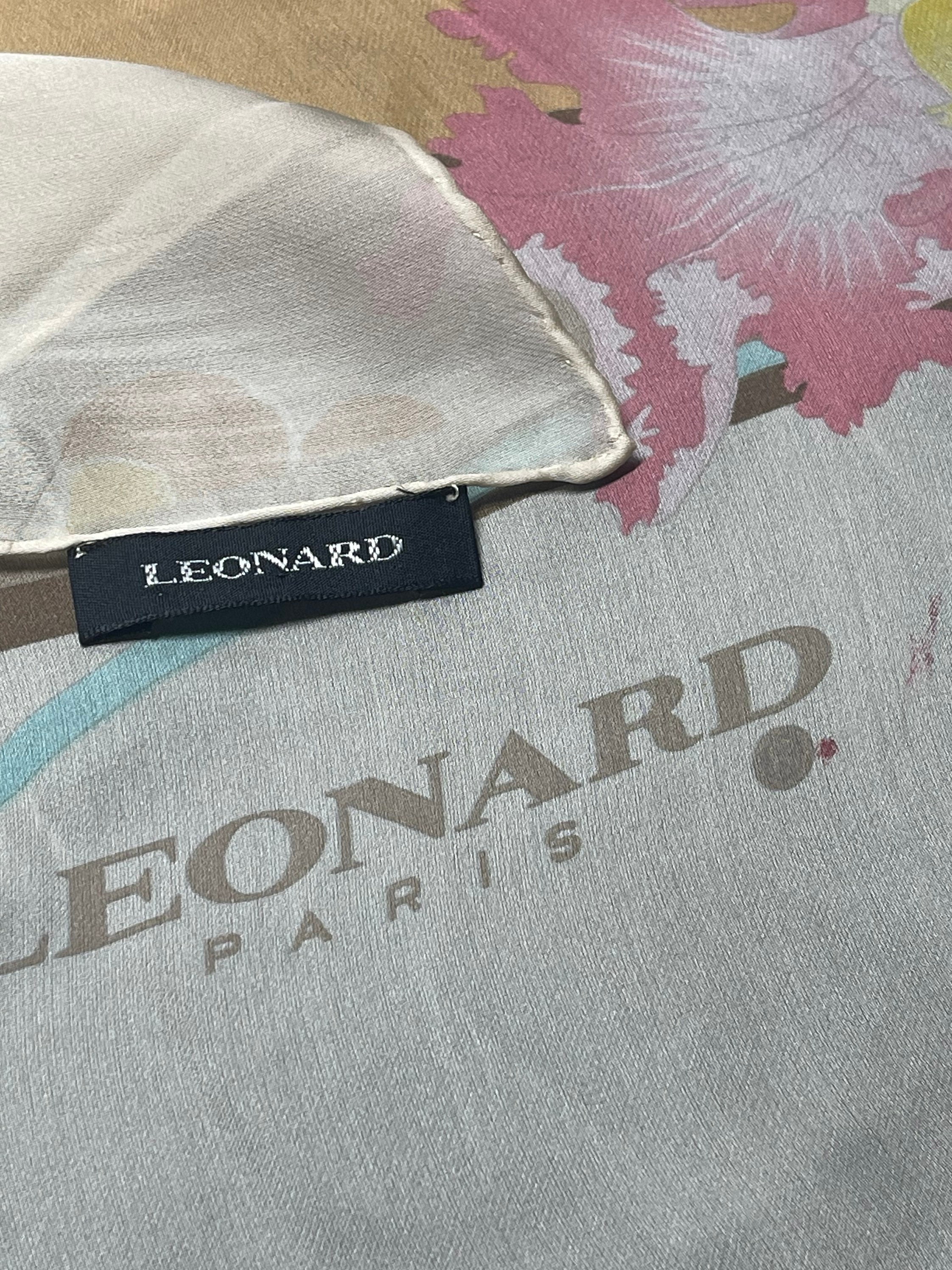Foulard LEONARD En Mousseline De Soie - Écharpe Chiffon Légère Et Colorée