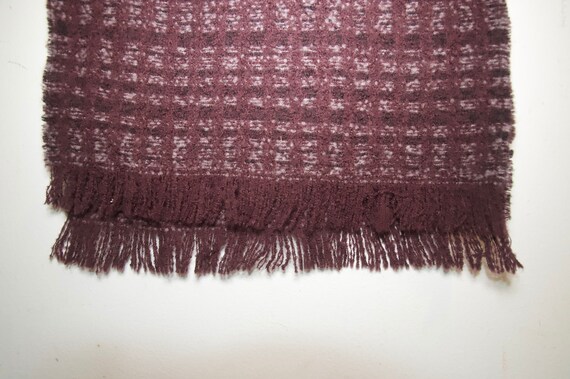 Plum Merino Wool Long Scarf - image 5