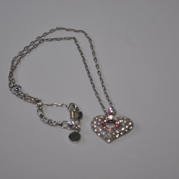 Givenchy Pave Heart Necklace