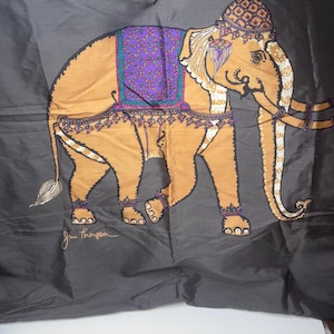 Jim Thompson Thai Silk Elephant Pillow Case