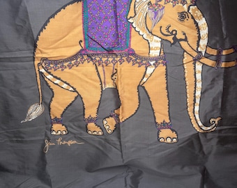 Jim Thompson Thai Silk Elephant Pillow Case