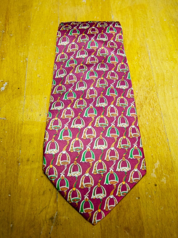 Vintage Authentic Salvatore Ferragamo Silk Tie