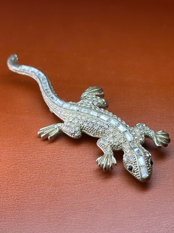 HSC Crystal Lizard Brooch Pin