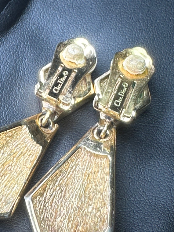 Christian Dior Clip On Earrings - image 3