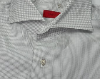 Isaia Napoli Cotton Dress Shirt - Etsy