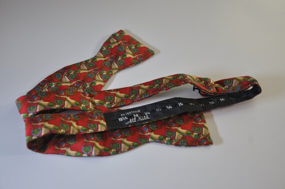 Burberrys Silk Horse Bow Tie - image 5