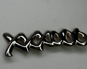 Taxco Mexico Sterling Silver Hugs and Kisses Pin