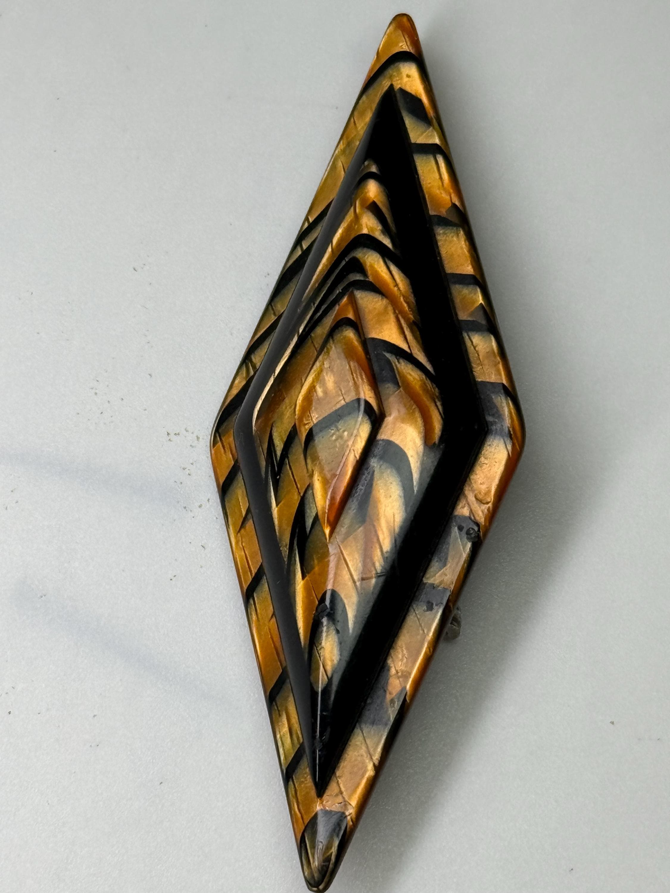 Lea Stein Paris Diamond Shaped Brooch