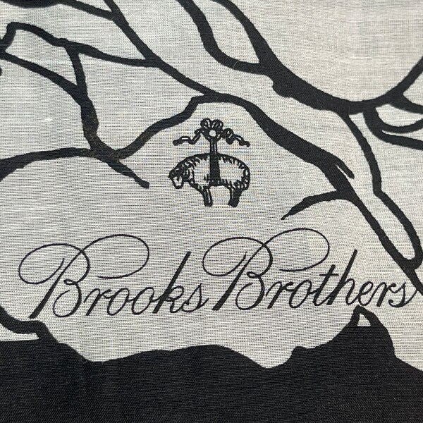 Brooks Brothers Cotton Silk Blend Long Scarf