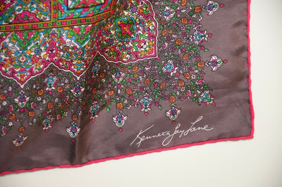 Kenneth Jay Lane Silk Scarf - image 2