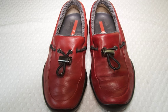 Prada Red Leather Shoes - image 1