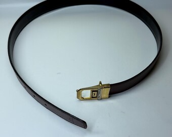 Yves Saint Laurent Mens Leather Reversible Belt