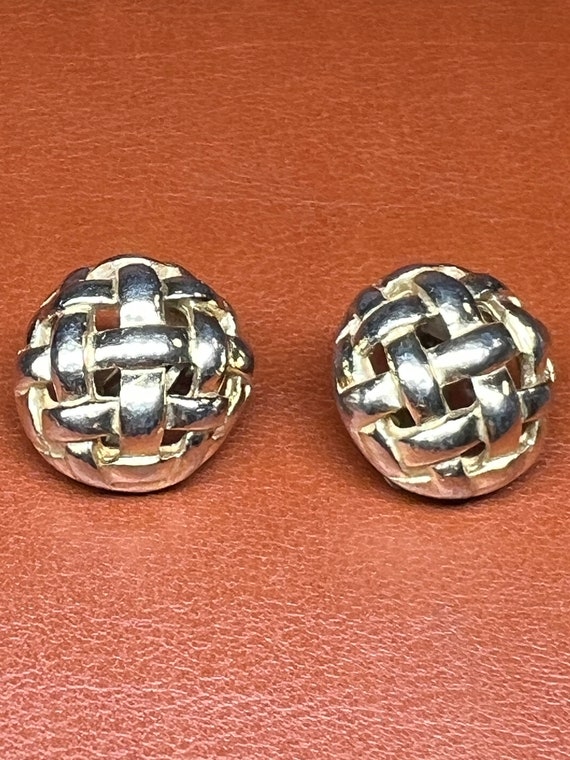 Givenchy Goldtone Small Clip Earrings - image 1