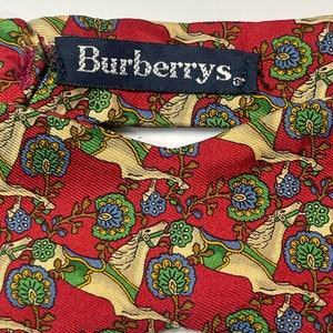 Burberrys Silk Horse Bow Tie