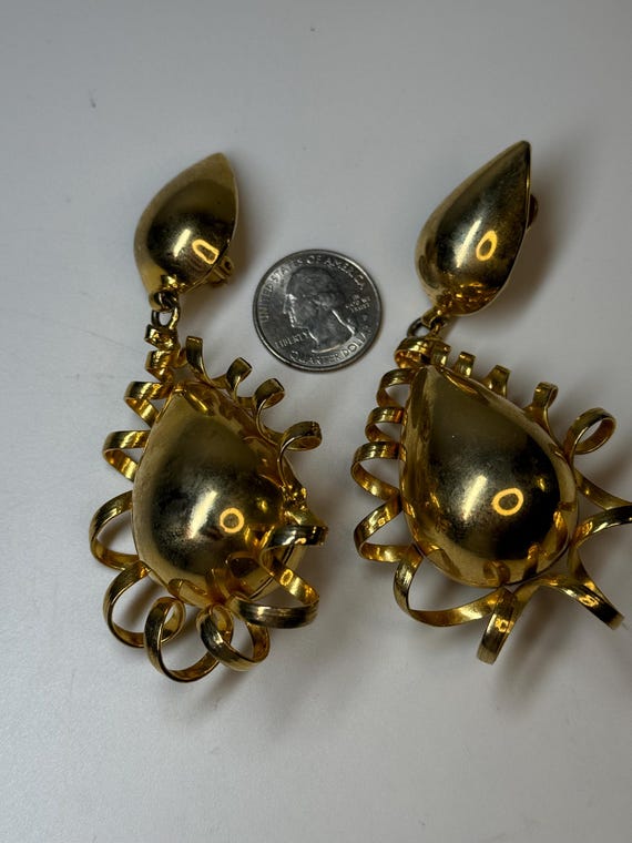 Large Dangle Drop Earrings - image 1