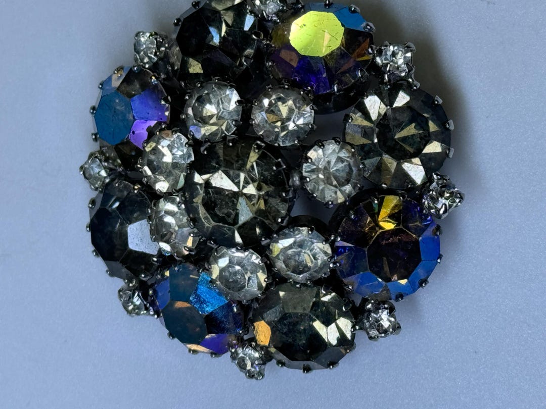 Weiss Rhinestone Brooch - Etsy