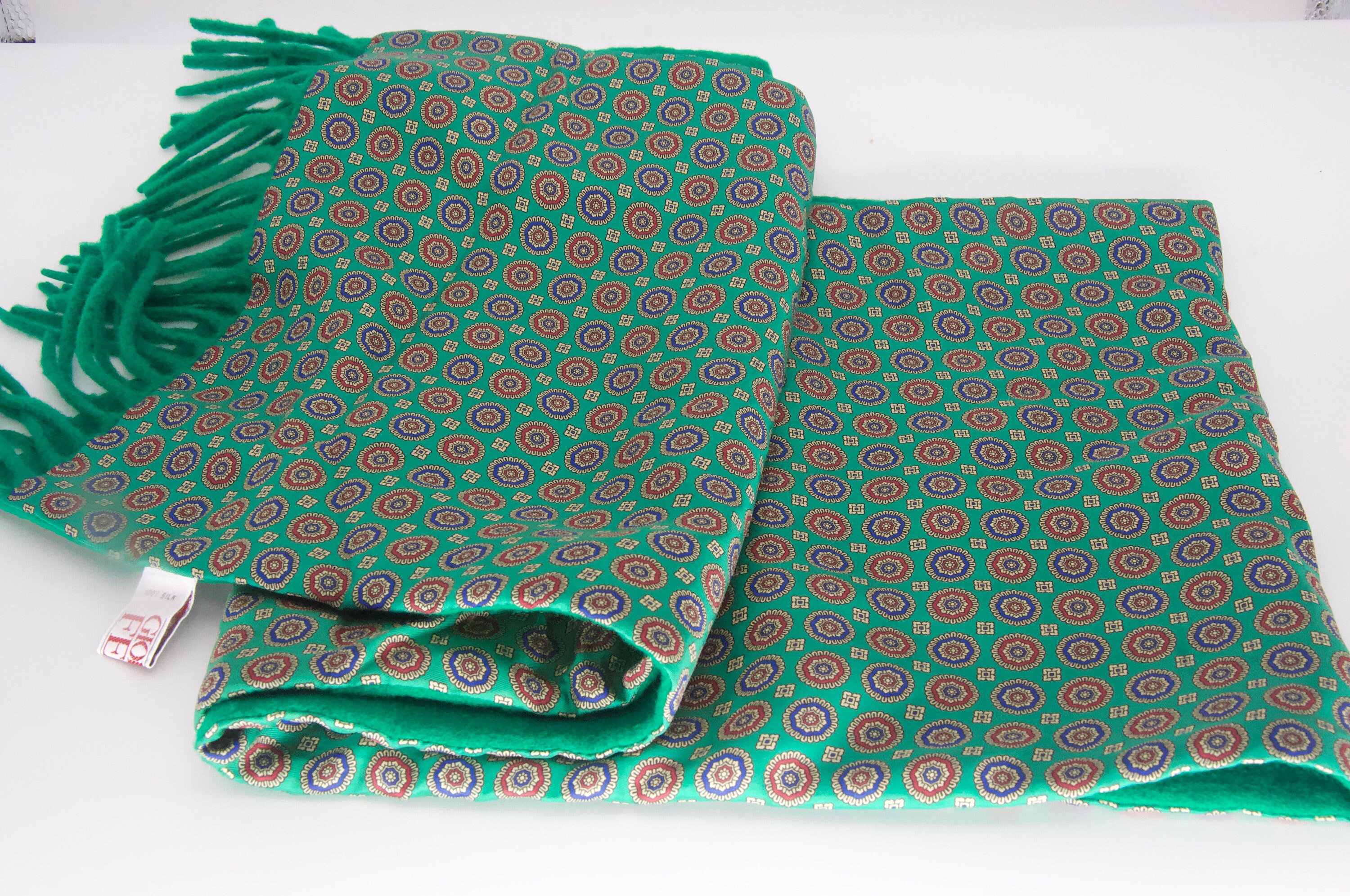 Giorgio Pañuelo de lana seda Etsy