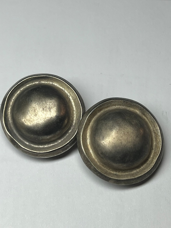 Givenchy Silvertone Clip Earrings