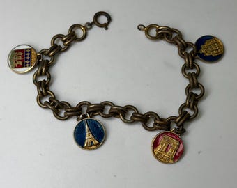 Paris Souvenir Charm Bracelet