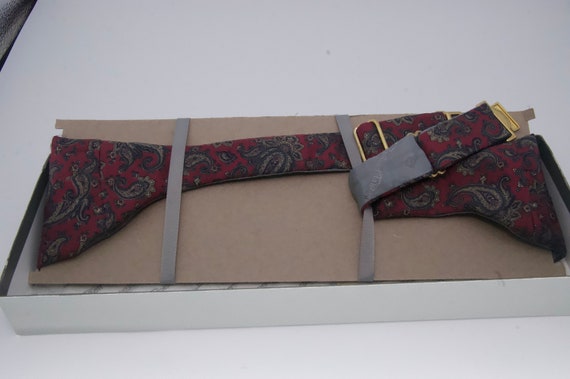 Robert Talbott Silk Bow Tie & Cummerbund Set - image 5