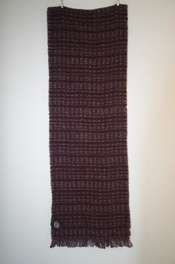 Plum Merino Wool Long Scarf - image 1