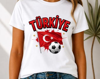 Türkiye Soccer Fan T-Shirt: Turkish Flag Football Apparel